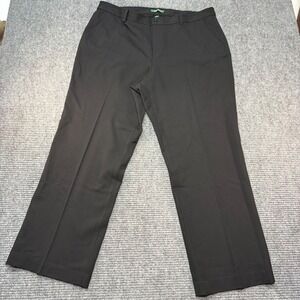 Lauren Ralph Lauren Womens 16W Black Wool Blend Straight Leg Dress Pant Trousers